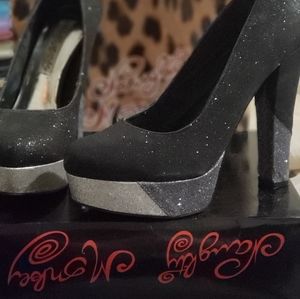 Naughty Monkey Sparkle Heels